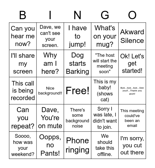 BairesDev Virtual Bingo Card