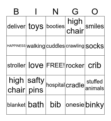 BABY WYREMBELSKI Bingo Card