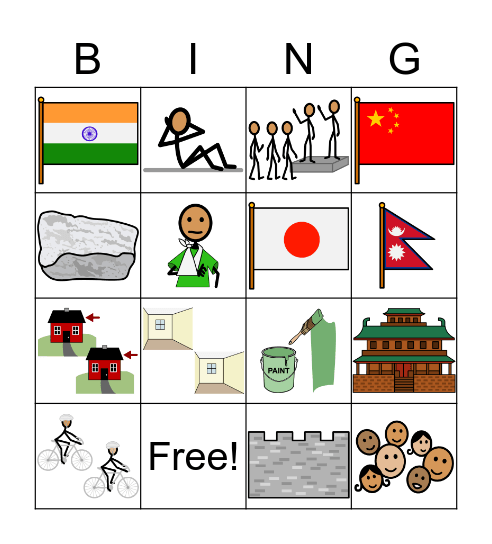 Chapter 2: Joe is in Asia Bingo Card