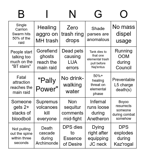 bingo Card