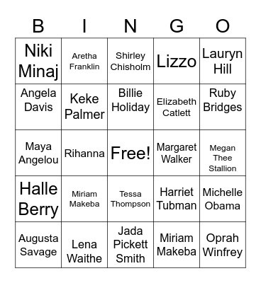 Black feminism Bingo Card