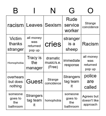 WWYD? BINGO Card