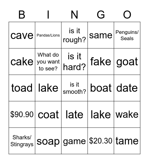 Bingo Card