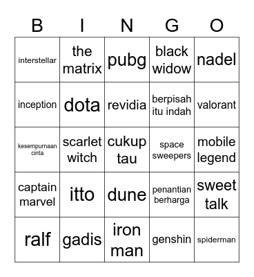 GHEA Bingo Card