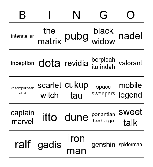 GHEA Bingo Card