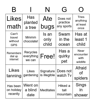 IAAC 2 Bingo Card