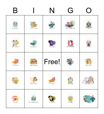 Verb to be Bingo! Bingo Card