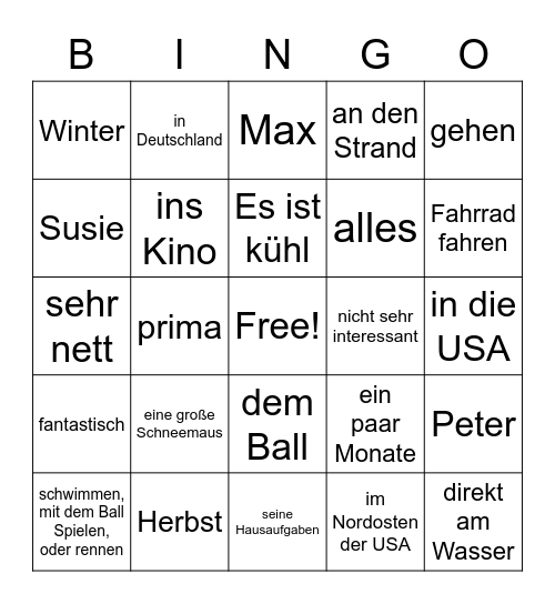 Kapitel 5 Fritz Bingo Card