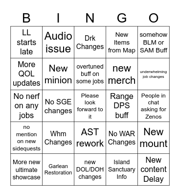 6.1 part2 LL bingo Card