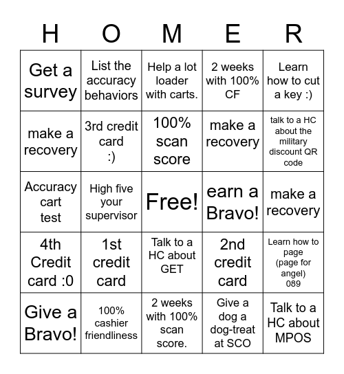 FRONT END APRIL BINGO :) Bingo Card