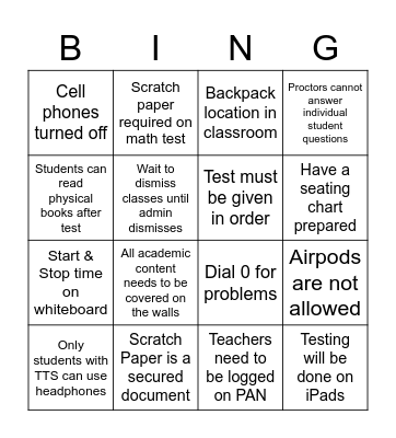 CMAS 2022 BINGO! Bingo Card