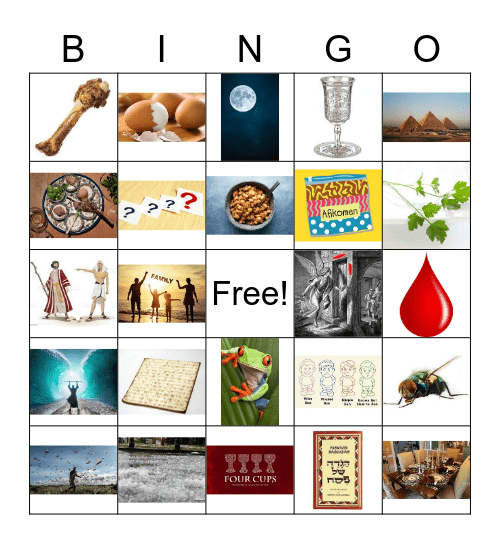 Passover Bingo Card