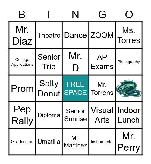 MAC Class of 2022 Bingo Card