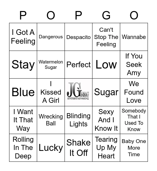 CB1 music bingo! Bingo Card
