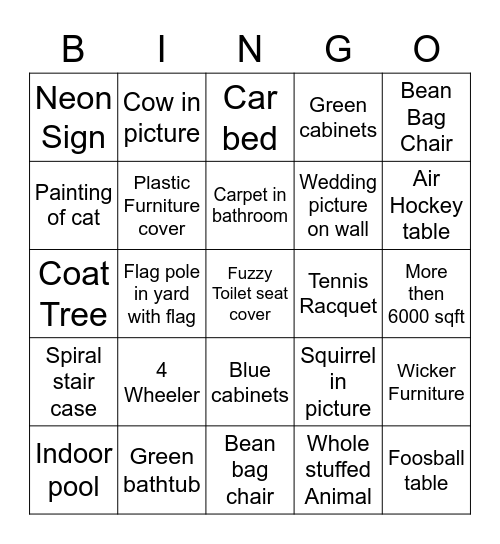 Quoting Bingo Card