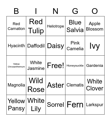 LOVE Bingo Card