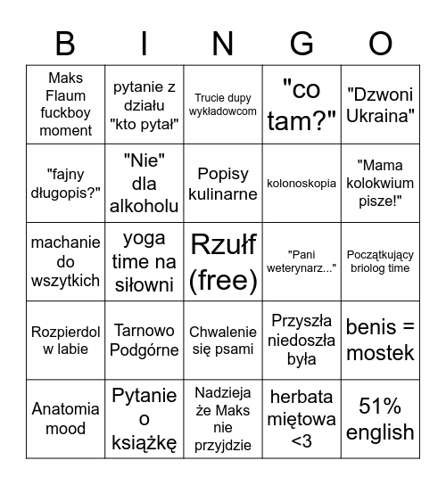 Bingo Card