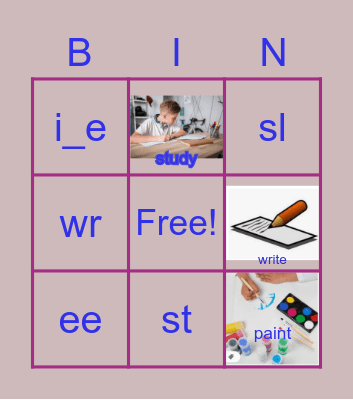 BG4L2 Bingo Card