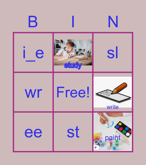 BG4L2 Bingo Card