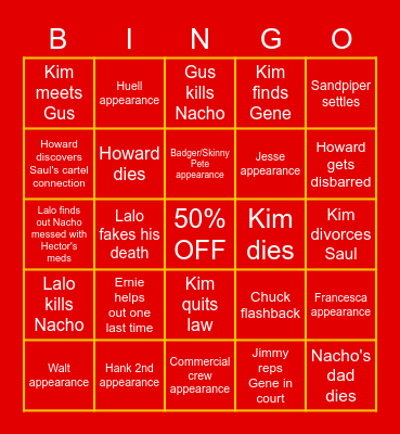 B E T T E R     C A L L Bingo Card
