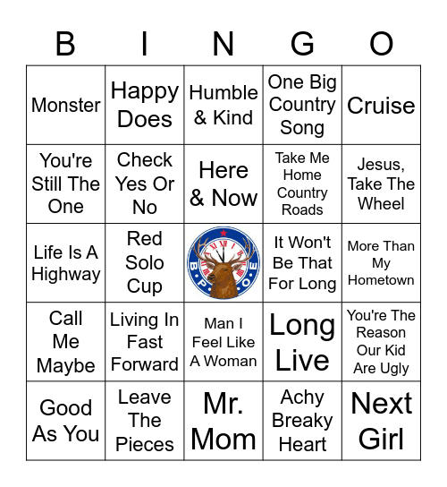 Old Country Bingo Card