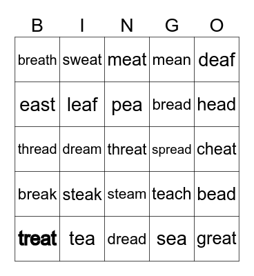 EAT BREAD WITH STEAK. Bingo Card