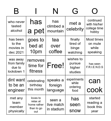 Get2KnowTheTeam Bingo Card