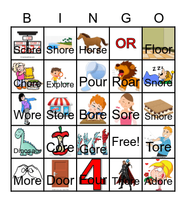 /or/ Bingo Card