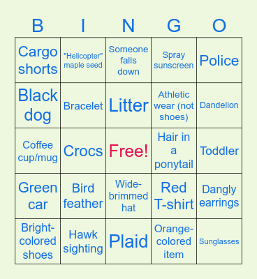 EA&S FIELD DAY 2022 Bingo Card