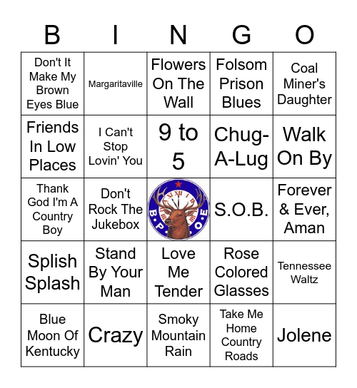 Country Music (L) Bingo Card