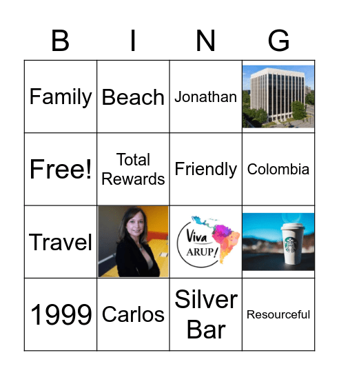 All About Martha Bingo Card
