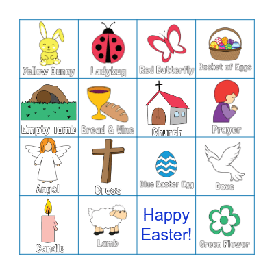 Happy Easter! Bingo Card