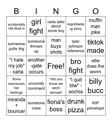 23 and Me Bingo Card