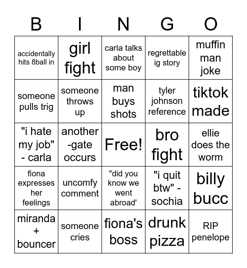 23 and Me Bingo Card