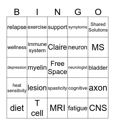 MS Bingo Card