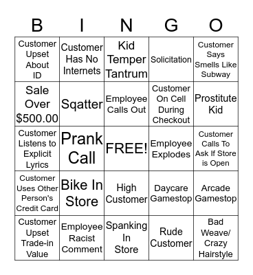 Bingo Card
