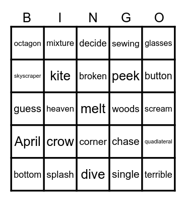 DGJS 1C Bingo Card