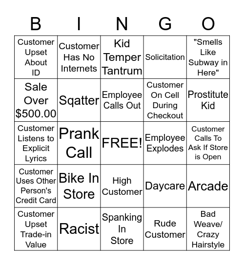 Bingo Card