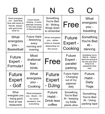 AFD April Fools HH Bingo Card