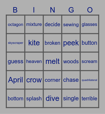 DGJS 1C Bingo Card