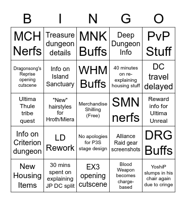 Live Letter Bingo Card