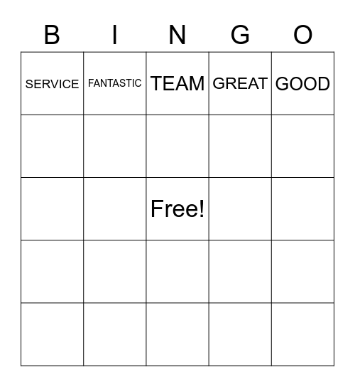 SALT BINGO Card