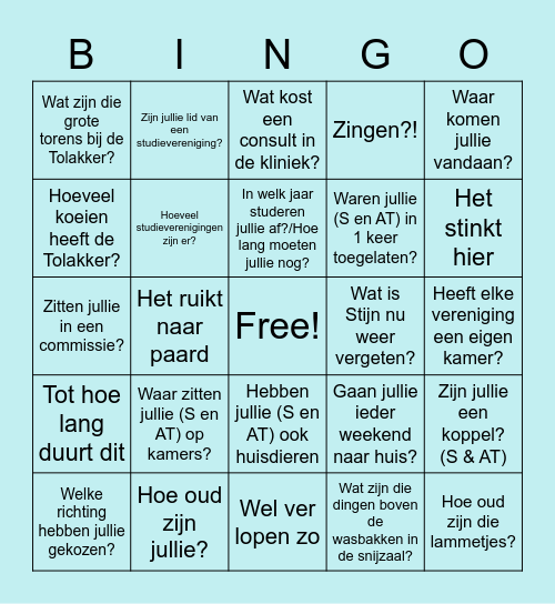 Ouderdag Bingo Card