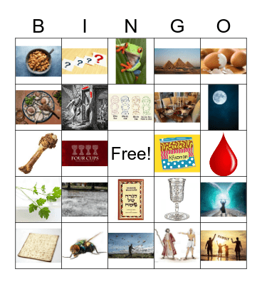 Passover Bingo Card