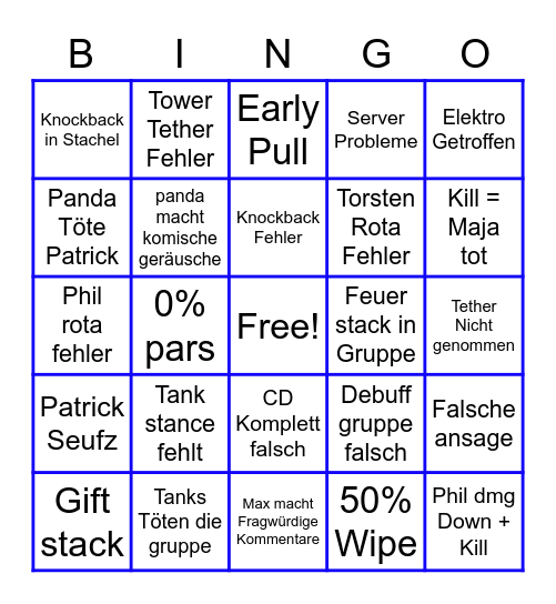 P4S P1/P2 Bingo Card