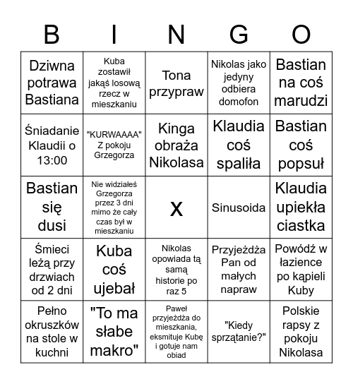 Broniewskiego 68/5 Bingo Card