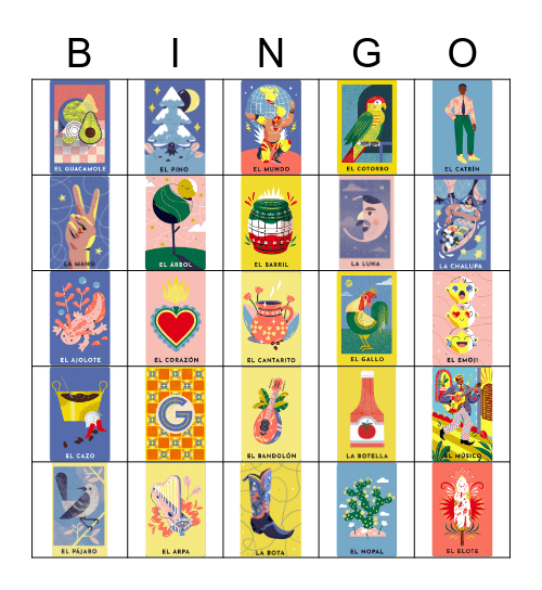 Loteria Bingo Card