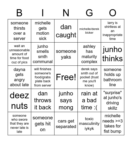 maui Bingo Card