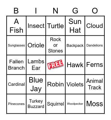 LADIES DAY HIKE Bingo Card