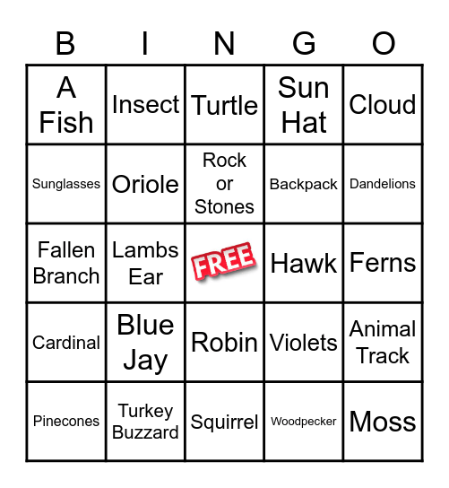 LADIES DAY HIKE Bingo Card